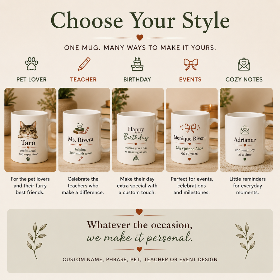 Personalized 11oz White Mug