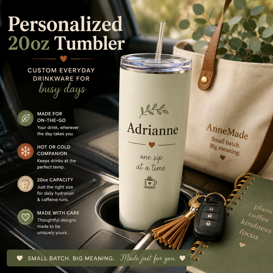 Personalized 20oz Tumbler + Gift Box